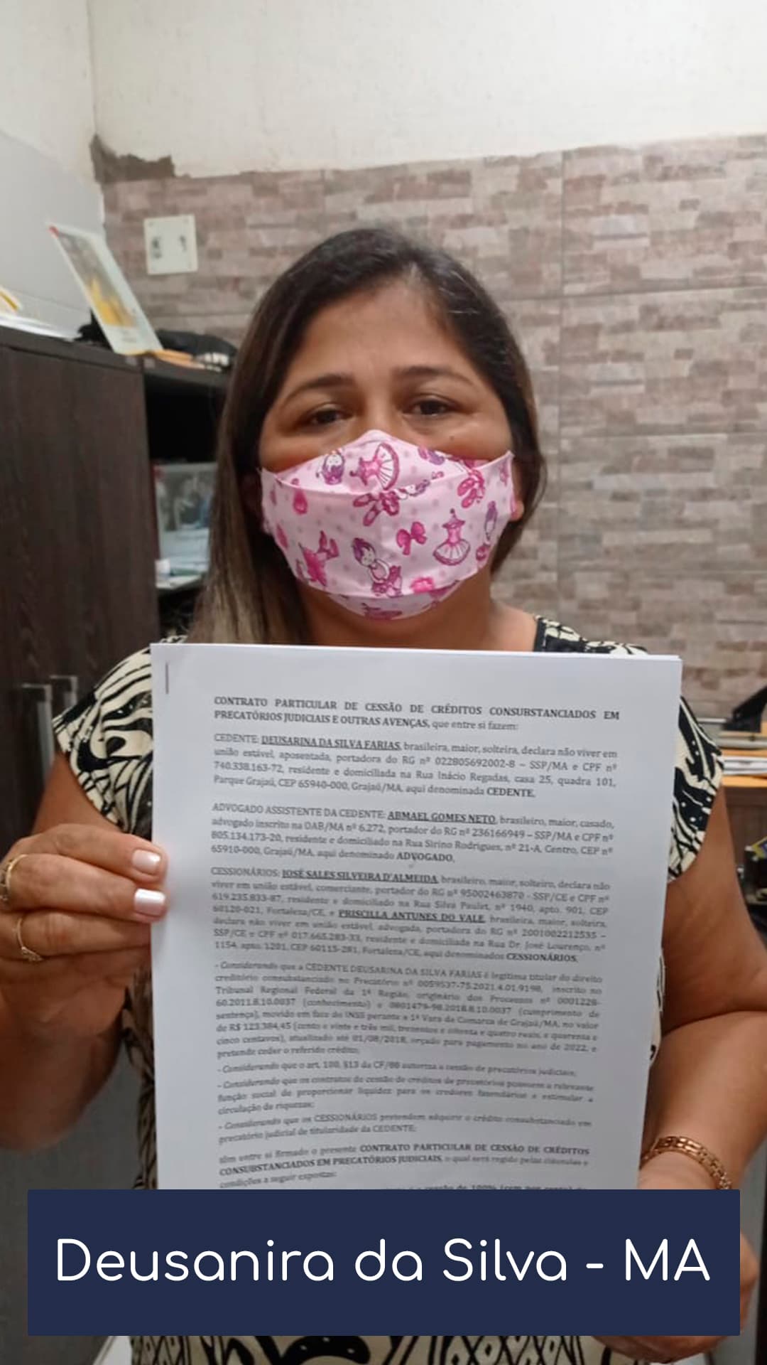 Depoimento de cliente da Precatórios Já 11
